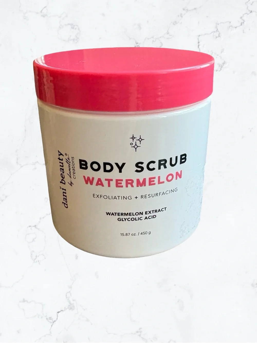 Dani Beauty Watermelon Body Scrub — Pink Lid Exfoliating